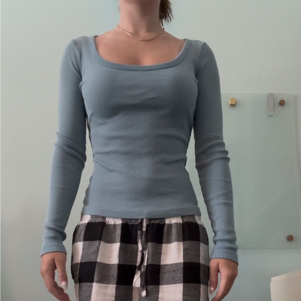 Blue Long Sleeve Tee